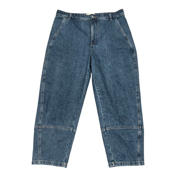 Everlane Utility Barrel Jean Size 33 Regular Medium Wash - Picture 1 of 5